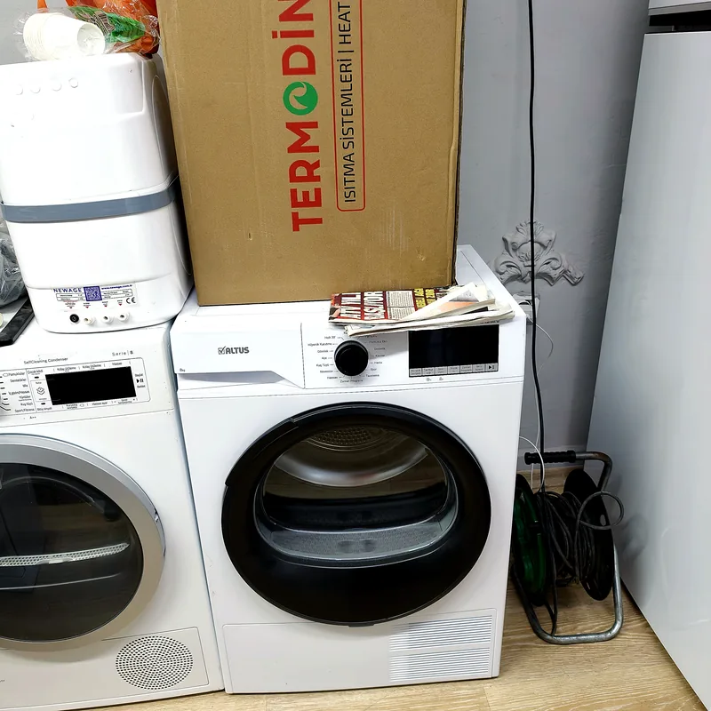 İkinci el çamaşır ve kurutma makinesi ikilisi — 8 kg beyaz modeller